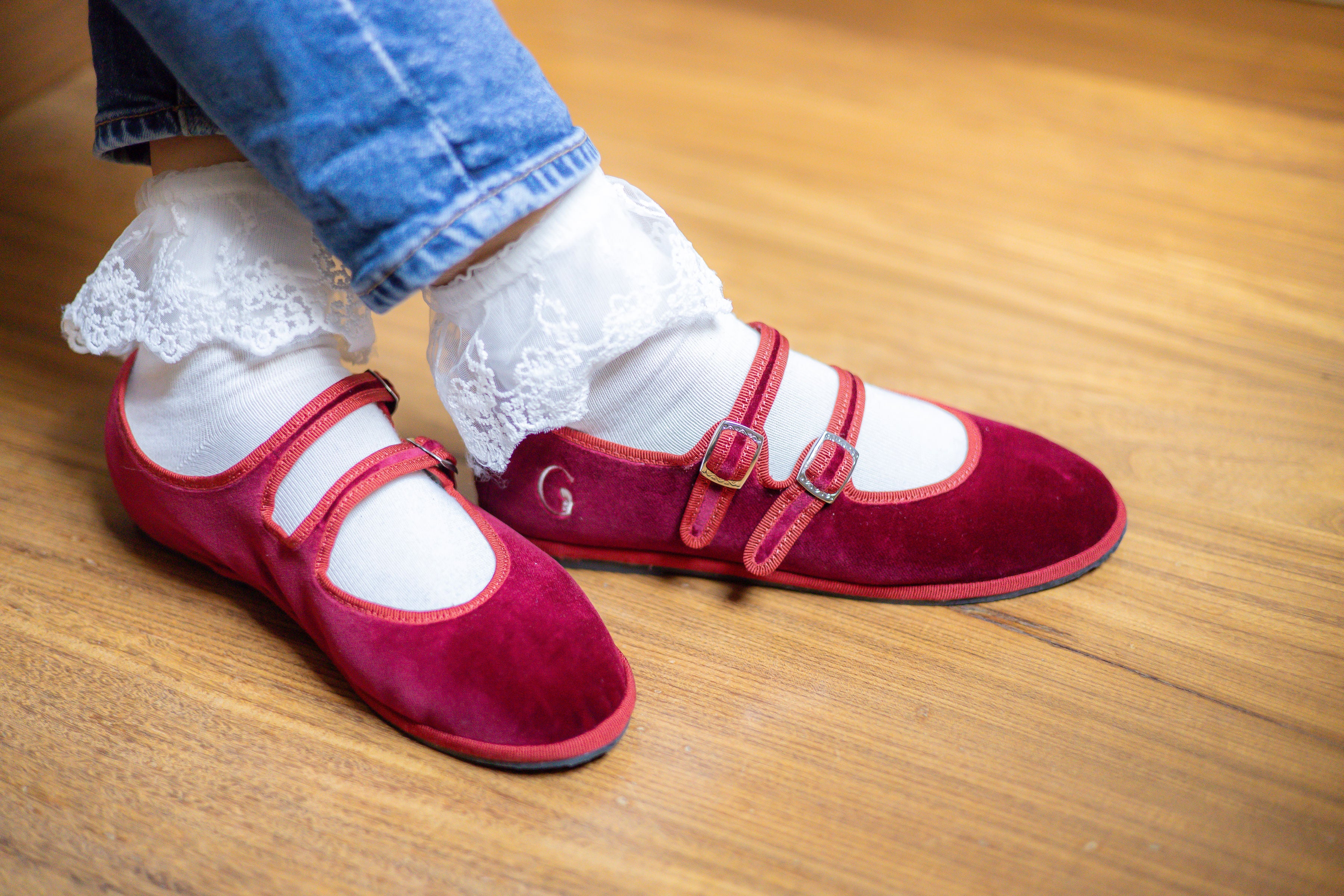 Gondolina Shoes Double Lace Red