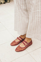 Mesh Bordeaux Pois