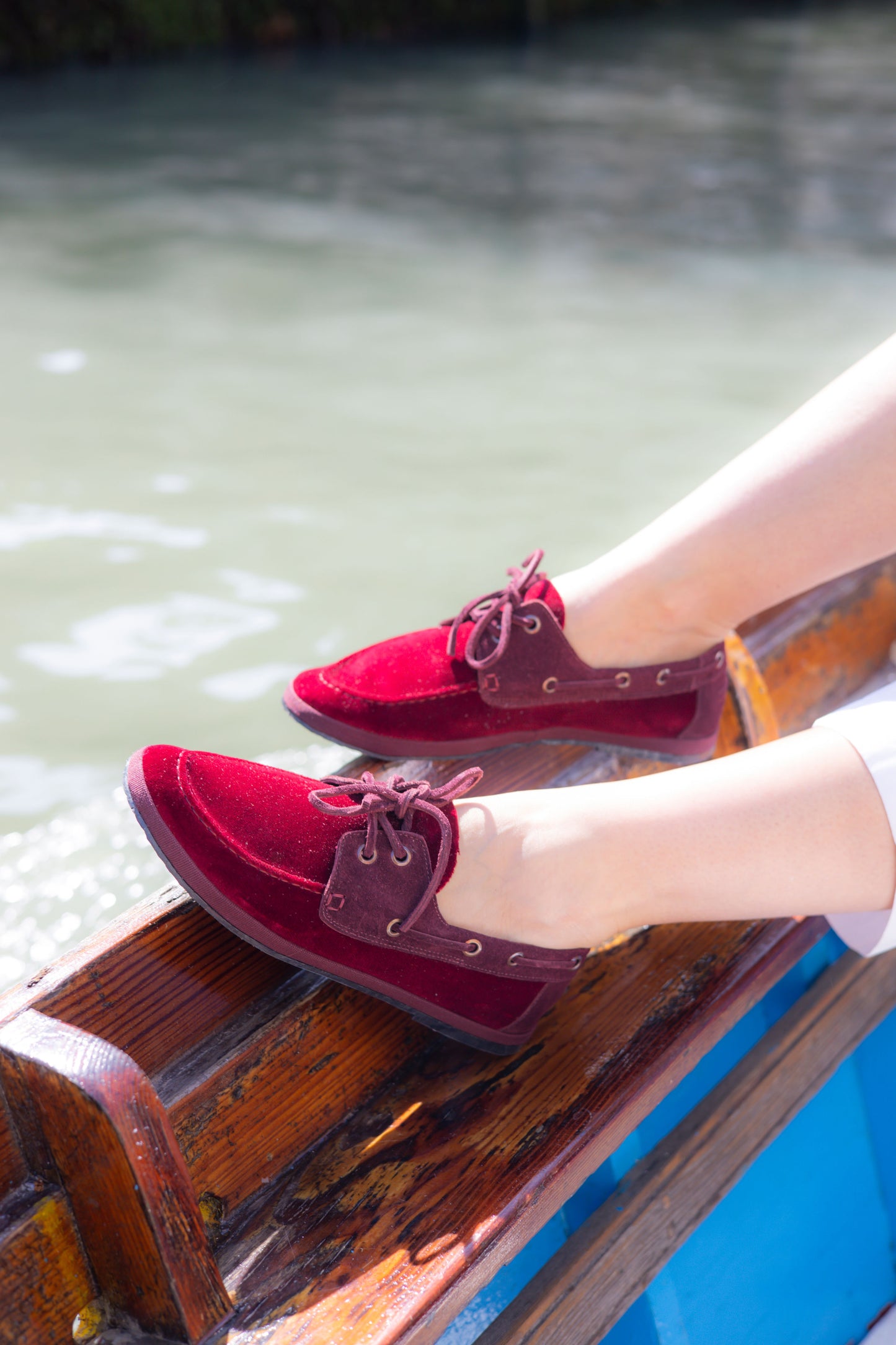 Venetian Essence in burdeaux red By Gondolina Shoes