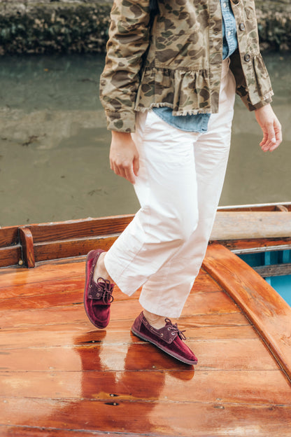 Venetian Essence in burdeaux red By Gondolina Shoes