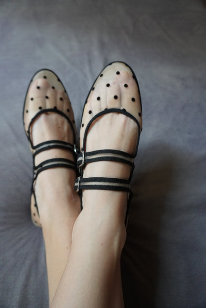 Mesh BonBon Nude Black