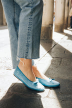 Sky Blue Venetian Ballerinas