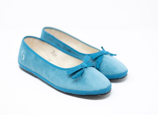 Sky Blue Venetian Ballerinas