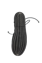 Handcrafted Gondolina Mascareta Ballet Flat in black velvet, featuring authentic Venetian design, Sole detail