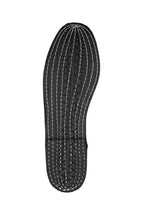 Handcrafted Gondolina Bucintoro flats in navy velvet, featuring authentic Venetian design, sole detail