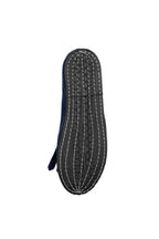 Handcrafted Gondolina Lagazuoi fringe tassel flats in blue velvet for women, featuring authentic Venetian design, sole detail