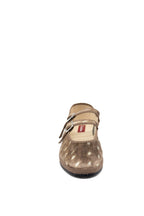Handcrafted Gondolina Deer Mary Jane in deer print, featuring authentic Venetian design, front view