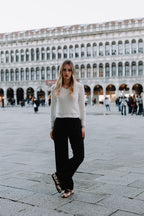 Handcrafted Gondolina Rodeo Mary Jane in cow print, featuring authentic Venetian design, full-body