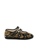 Handcrafted Gondolina Snake  Mary Jane in snake print, featuring authentic Venetian design, main view
