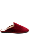 Handcrafted Gondolina San Marco Mules in red silk velvet, featuring authentic Venetian design, main view