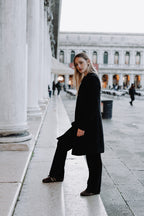 Handcrafted Gondolina Caorlina Sneakers in brown suede and leopard detail, featuring authentic Venetian design, full-body