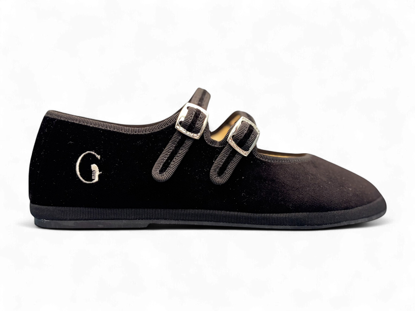 Black Coal Double lace by Gondolina Shoes