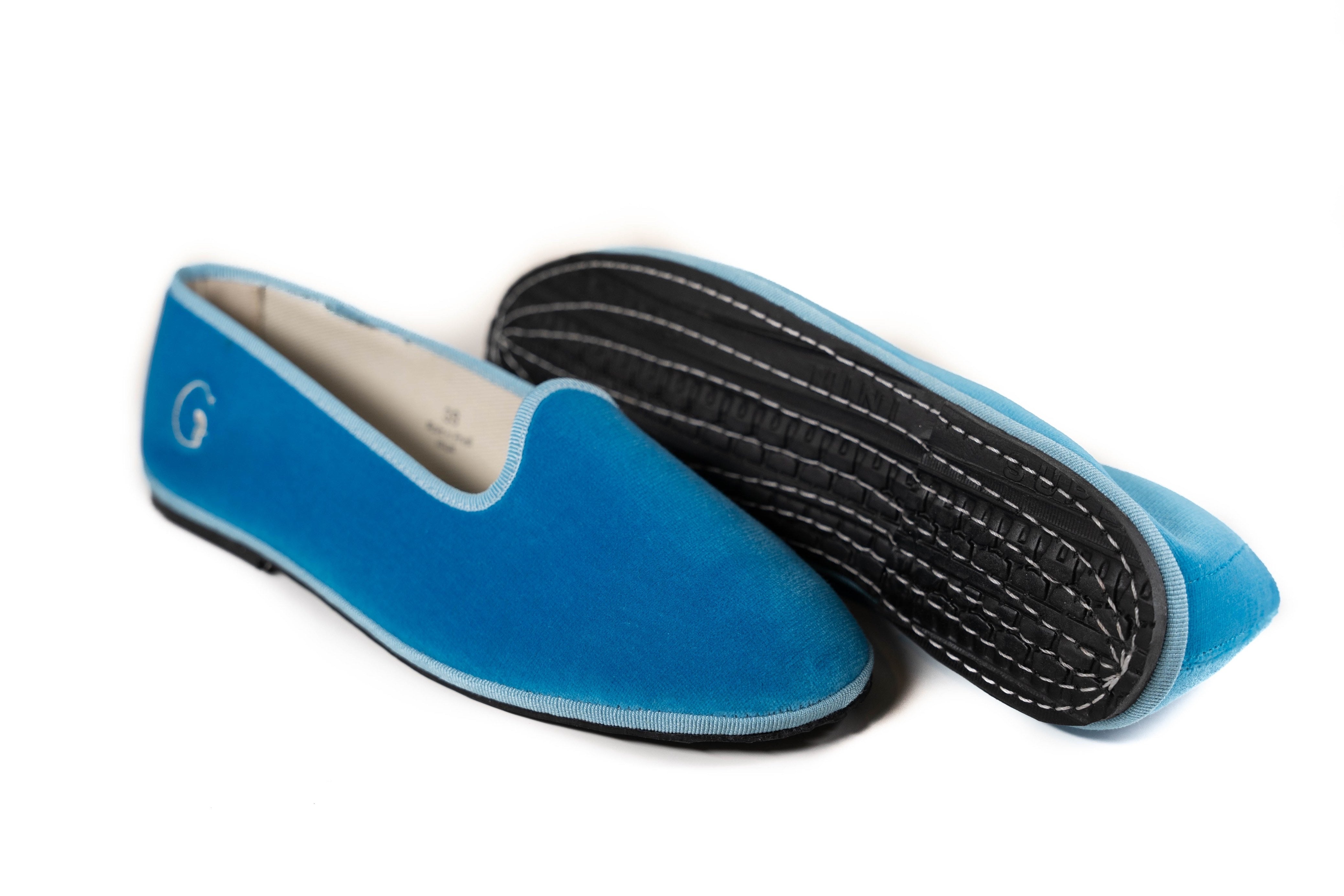 Appliquéd Slippers - Light blue/Frozen - Kids | H&M US